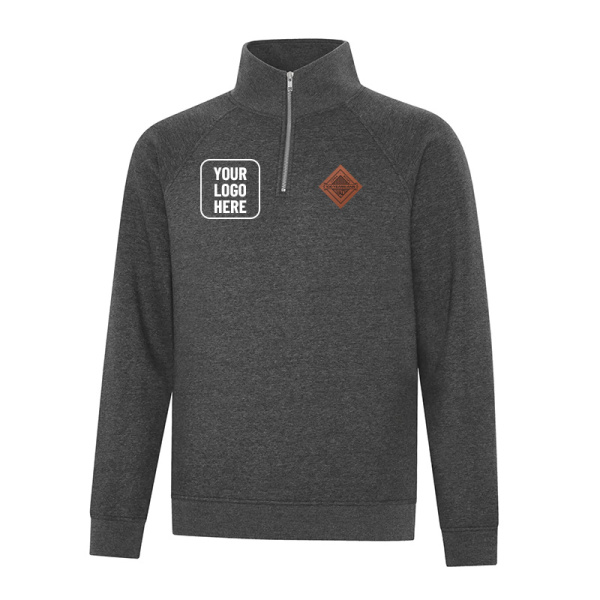 Vintage 1/4 Zip Sweatshirt - Additional Decoration Location